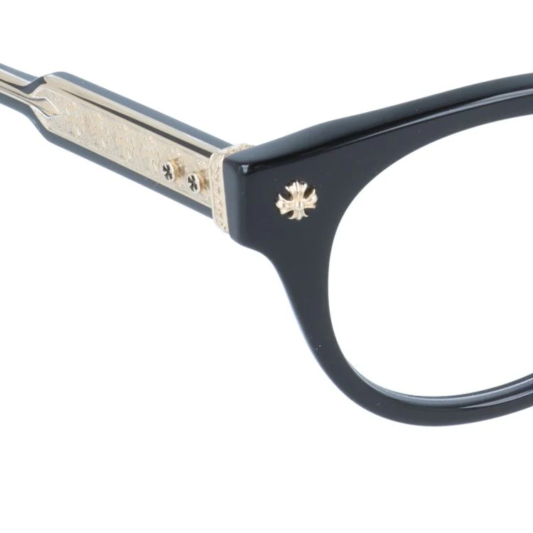 【Chrome Hearts】クロムハーツ メガネフレーム 伊達メガネ CHROME HEARTS DINGALONGLINGLONG BK-18KGP 49サイズ ボストン ユニセックス メンズ レディース