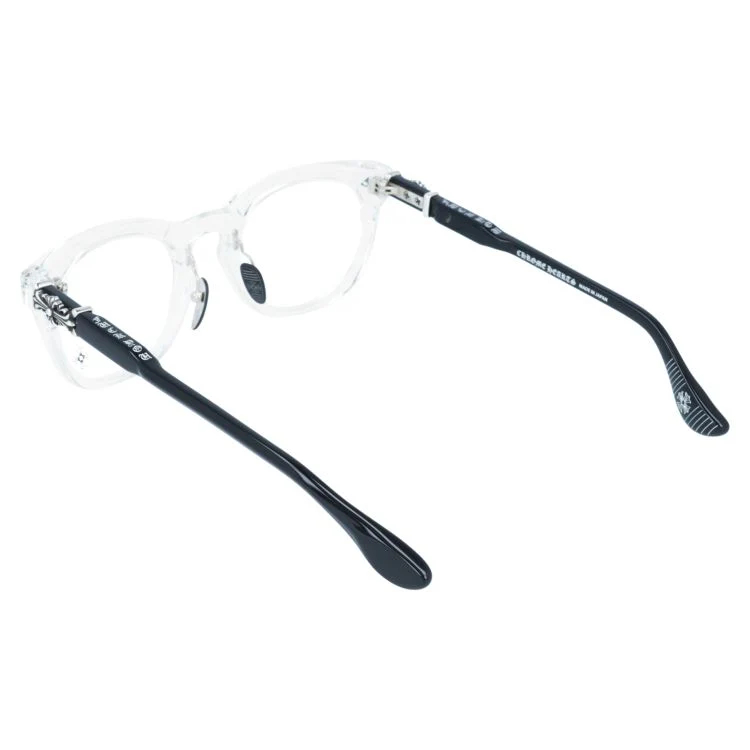 【Chrome Hearts】クロムハーツ メガネフレーム 伊達メガネ CHROME HEARTS RODSICLE CRYS-BK 51サイズ フローラル ボストン型 ユニセックス メンズ レディース