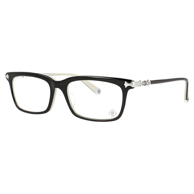 クロムハーツ メガネ 度なし 伊達メガネ 眼鏡 メガネフレーム CHROME HEARTS アジアンフィット FUN HATCH-A BT 54サイズ スクエア型 ユニセックス メンズ レディース 紫外線 UVカット ラッピング無料