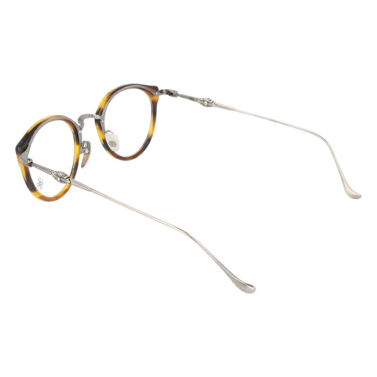 クロムハーツ メガネ　 度なし 伊達メガネ 眼鏡 メガネフレーム CHROME HEARTS DIG BIG BOS/AS 45サイズ ボストン型 ユニセックス メンズ レディース 紫外線 UVカット ラッピング無料