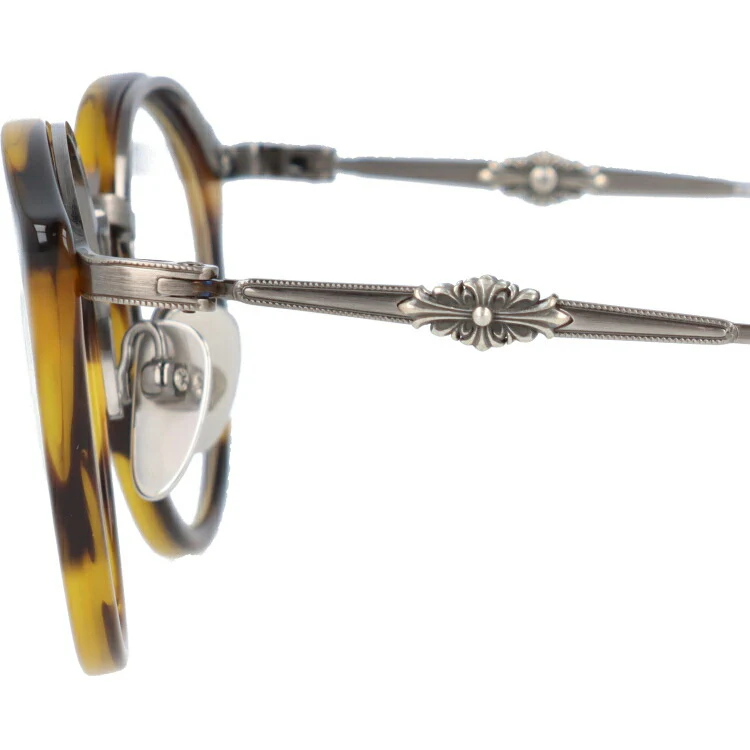 クロムハーツ メガネ　 度なし 伊達メガネ 眼鏡 メガネフレーム CHROME HEARTS DIG BIG BOS/AS 45サイズ ボストン型 ユニセックス メンズ レディース 紫外線 UVカット ラッピング無料