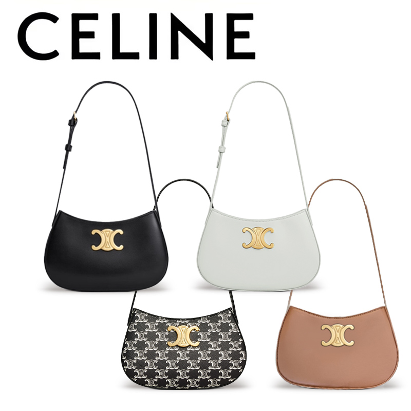CELINE(セリーヌ)  シャイニーカーフスキン 脇下バッグ ミニバッグ ハンドバッグ レディース 調節可能