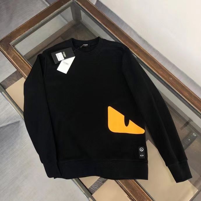 FENDI  パーカー フェンディ プレントおしゃれ 丸首 通勤 通学 メンズ