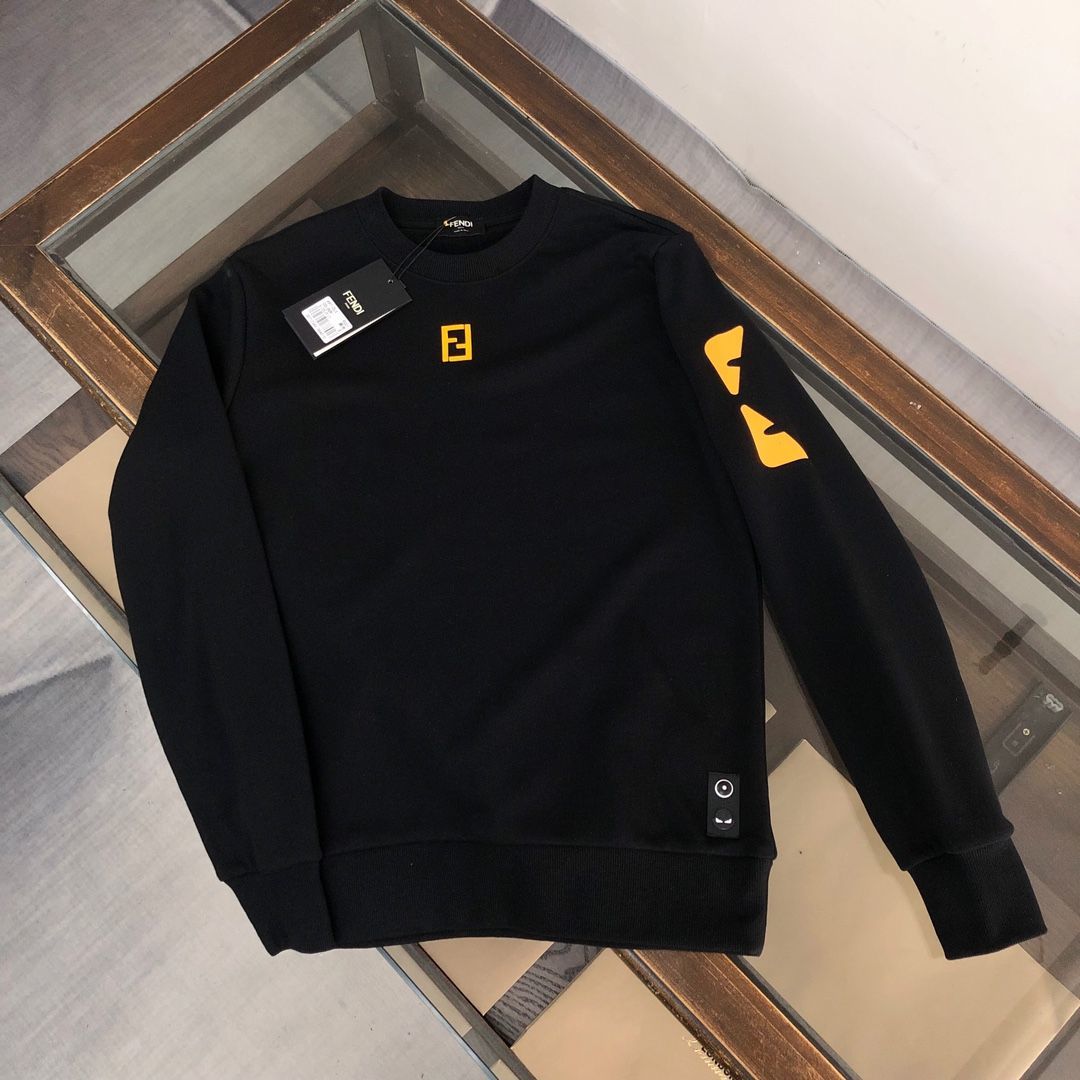 FENDI  パーカー フェンディ おしゃれ 丸首 通勤 通学 秋服 男女兼用