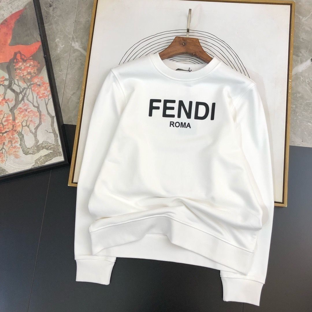 FENDI  パーカー フェンディ プレントおしゃれ カジュアル 丸首 通勤 通学 男女兼用