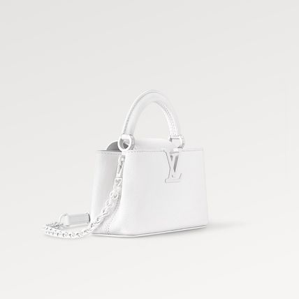 LOUIS VUITTON カプシーヌ MINI 2way ハンド ショルダー バッグ トリヨンレザー リラ ナクレ