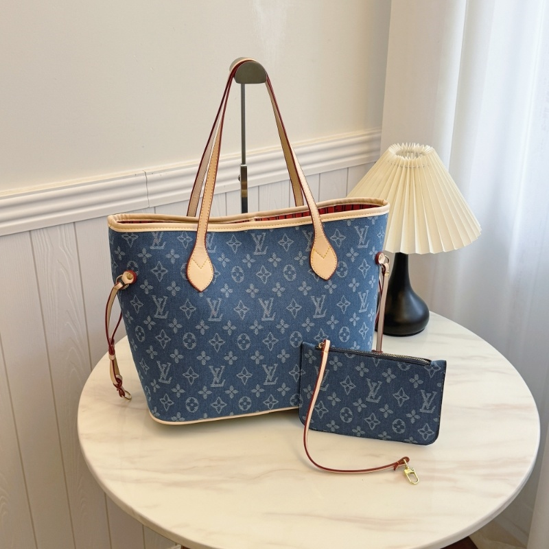 Louis Vitton ルイヴィトン トートバッグ お得セット 2点 ダークブルー