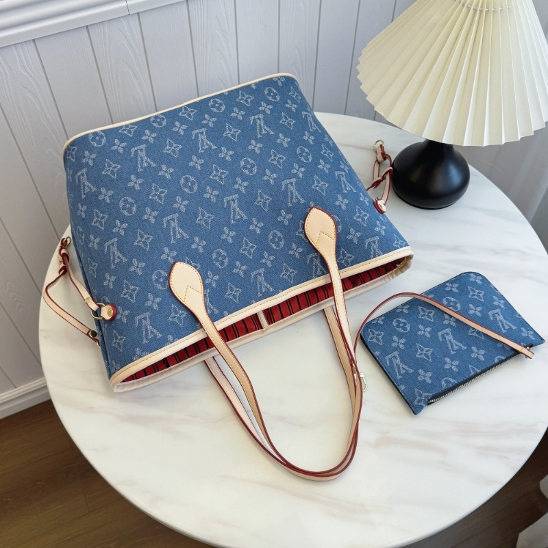 Louis Vitton ルイヴィトン トートバッグ お得セット 2点 ダークブルー