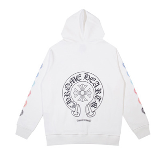 クロムハーツ ジップアップパーカー ブラック／ホワイト選択可 BF5008