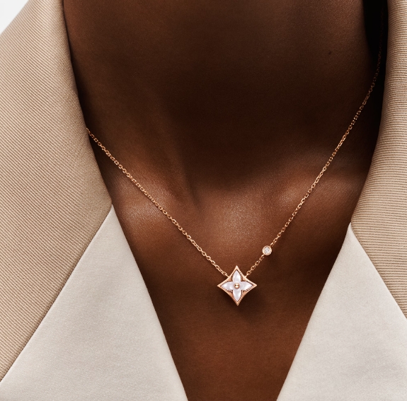 【国内発送/直営店】パンダンティフ スター ブロッサム BB (ピンクゴールド×ホワイト マザー・オブ・パール×ダイヤモンド)