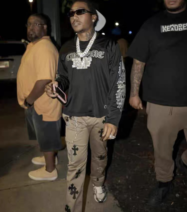 クロムハーツ Tシャツ 梵字 メッシュ ホッケーシャツ (ジャージ)