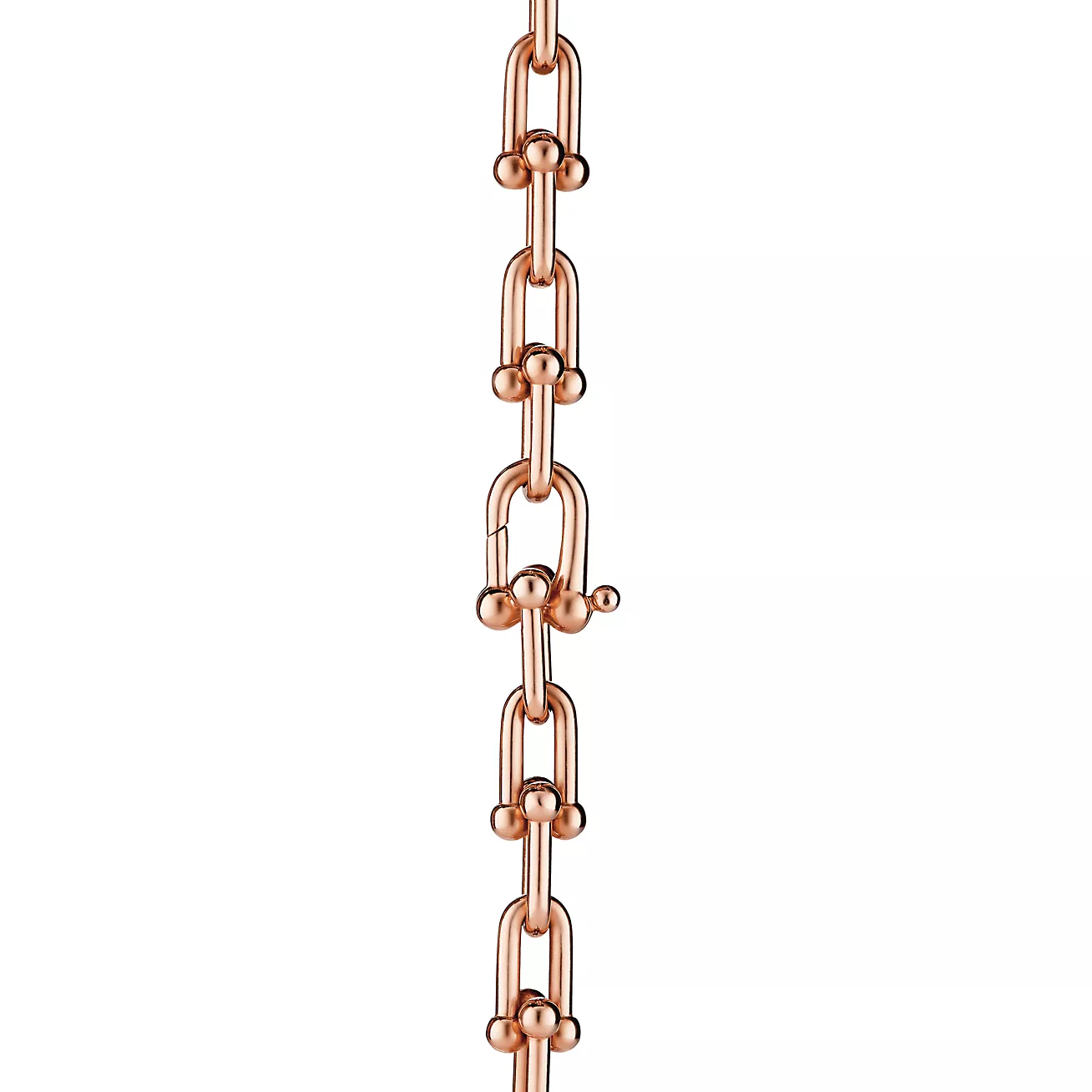 ティファニー/Tiffany ハードウェア グラジュエイテッド リンク ネックレス ローズゴールド