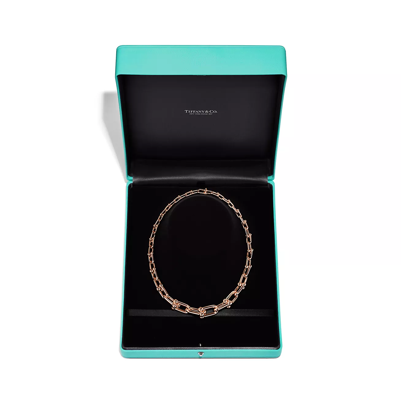 ティファニー/Tiffany ハードウェア グラジュエイテッド リンク ネックレス ローズゴールド