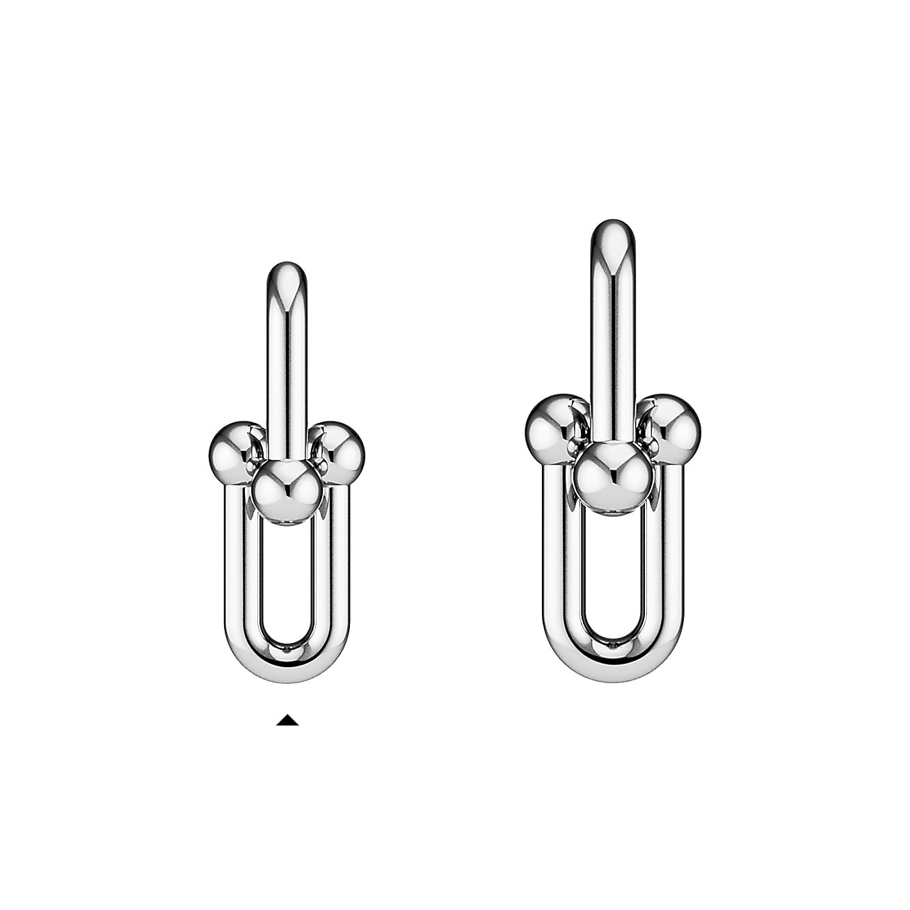 ティファニー/Tiffany ハードウェア リンク ピアス スターリングシルバー