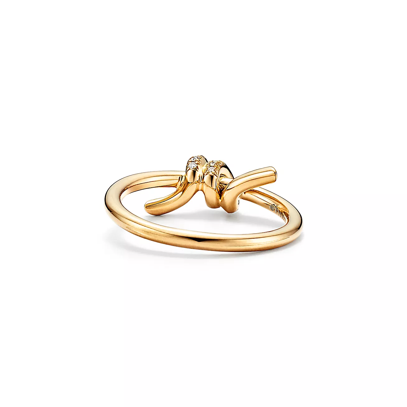 ティファニー/Tiffany ノット リング ダイヤモンド イエローゴールド