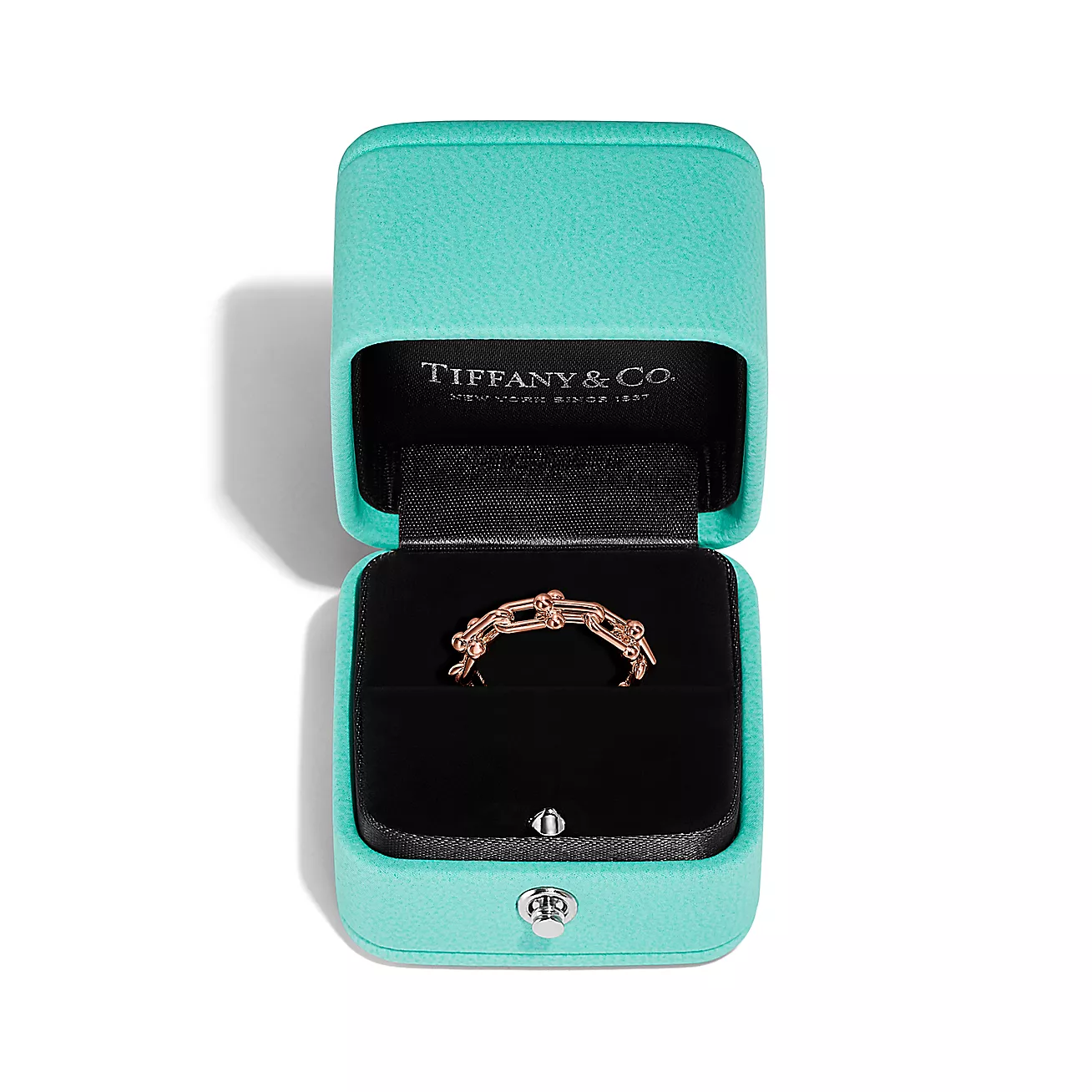ティファニー/Tiffany ハードウェア リンク リング ローズゴールド（マイクロ）-男女兼用