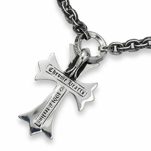CHROME HEARTS　クロムハーツ　Necklace　ネックレス ペーパーチェーンネックレスw/CHクロスペンダント/18インチ