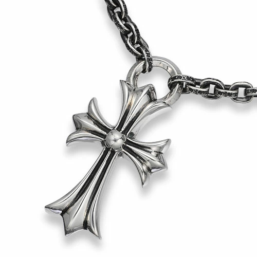 CHROME HEARTS　クロムハーツ　Necklace　ネックレス ペーパーチェーンネックレスw/CHクロスペンダント/18インチ