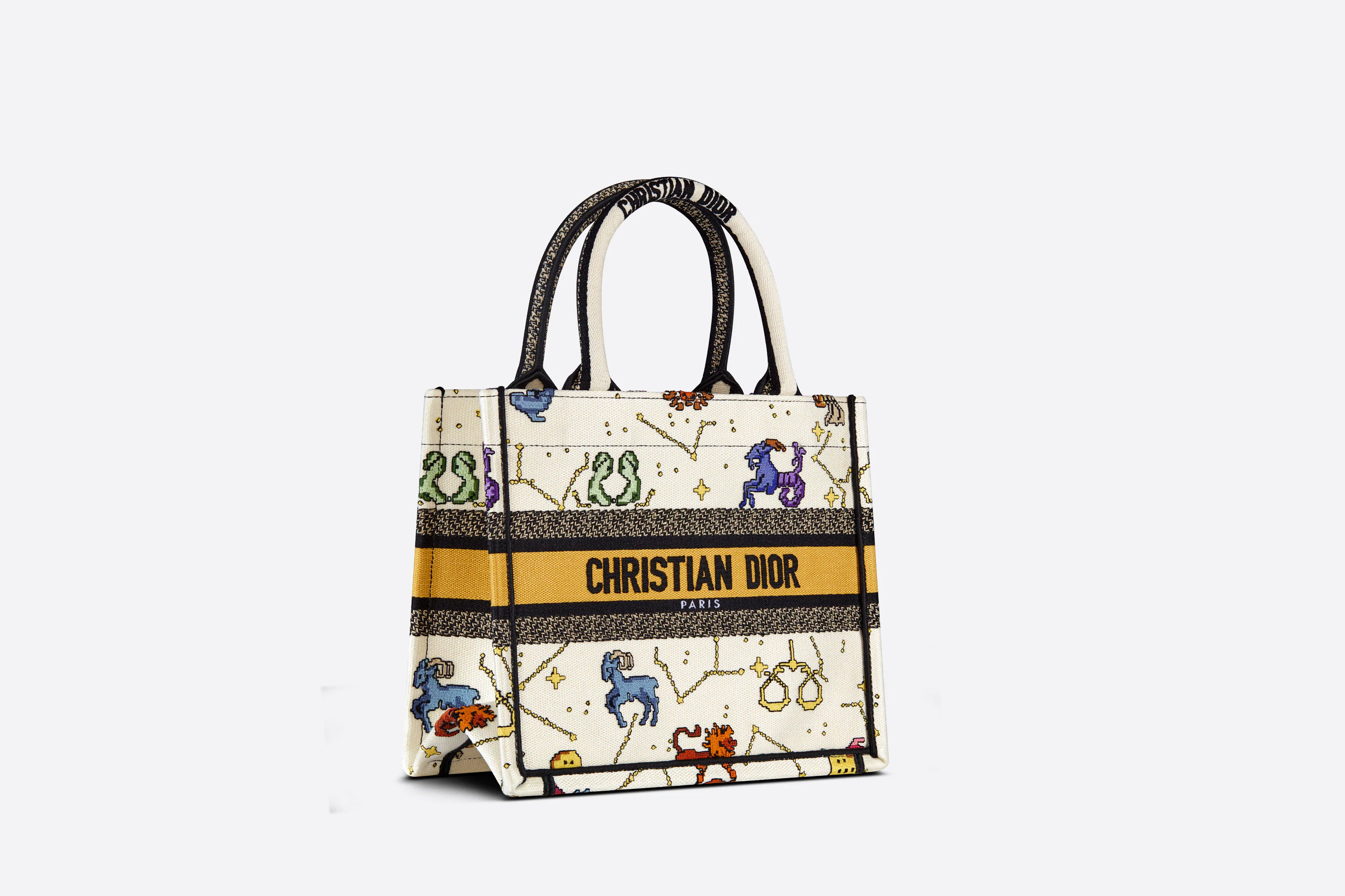 DIOR BOOK TOTE スモールバッグ Dior Pixel Zodiac エンブロイダリー (26.5 x 21 x 14 cm)-高島屋オンラインストア - 公式