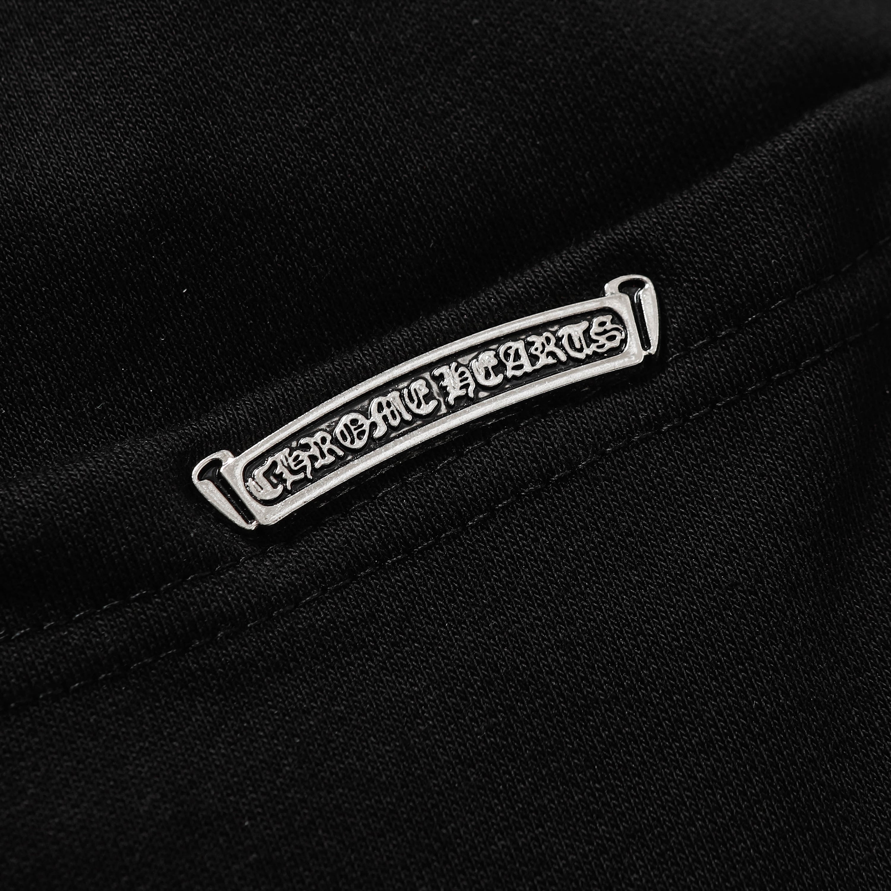 【Chrome Hearts】クロムハーツ セメタリーレザー クロスパッチ ペーパージャム ショートパンツ