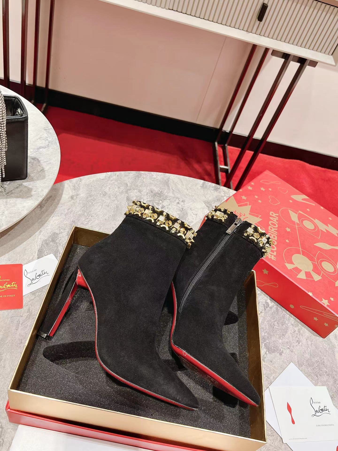 【Christian Louboutin】クリスチャン ルブタン Asteroispikes Booty 100 mm Black-高島屋オンラインストア - 公式