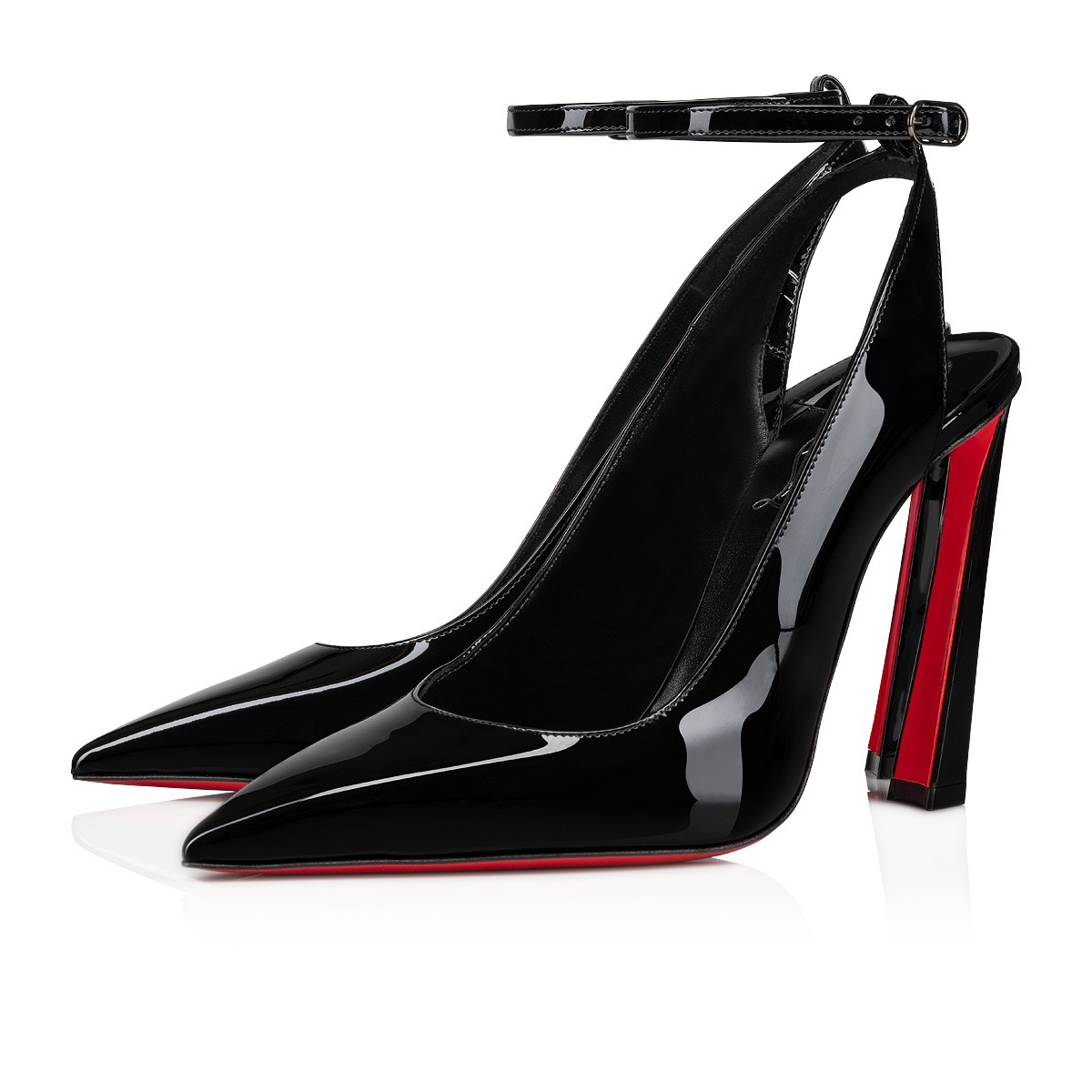 【Christian Louboutin】クリスチャン ルブタン Condora Sling 100 mm Black Patent Calf Pumps-高島屋オンラインストア - 公式