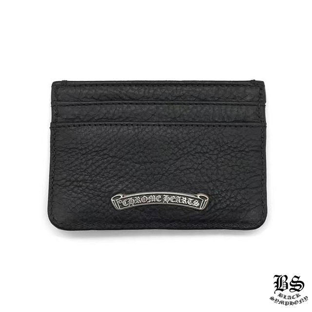 クロムハーツ レザー カードケース ブラック