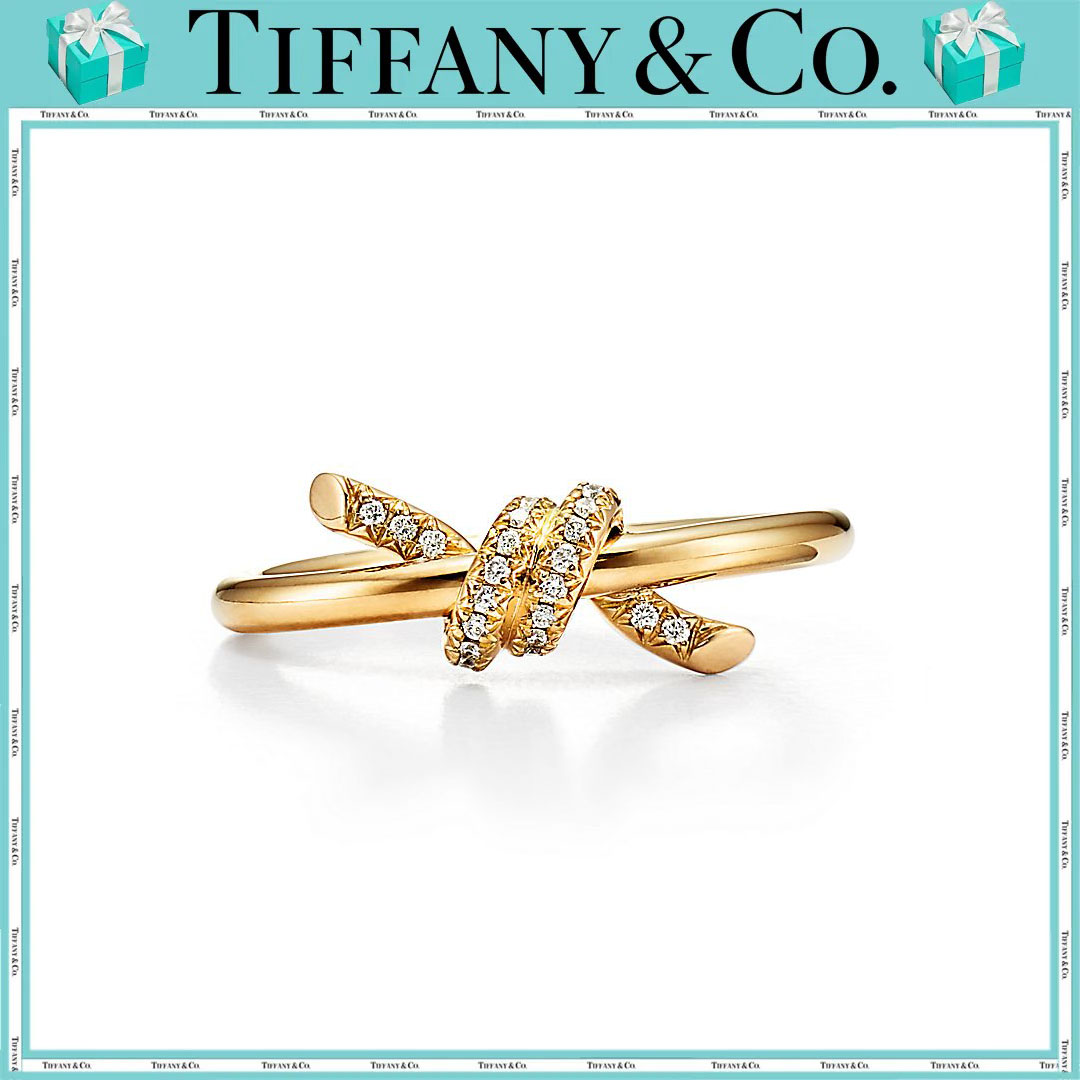 ティファニー/Tiffany ノット リング ダイヤモンド イエローゴールド