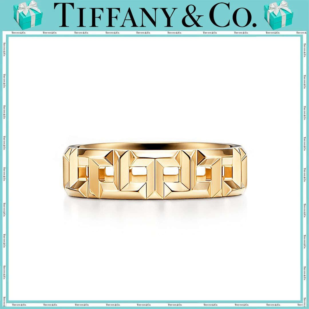 ティファニー/Tiffany T トゥルー ワイド リング イエローゴールド-男女兼用