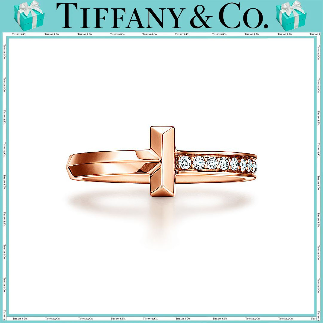 ティファニー/Tiffany T T ワン リング ダイヤモンド ローズゴールド-男女兼用