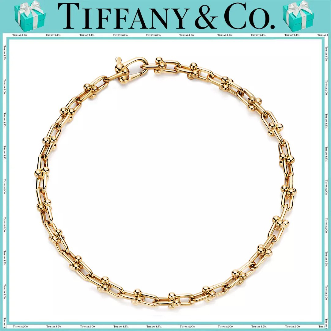 ティファニ/Tiffany ー ハードウェア マイクロ リンク ブレスレット イエローゴールド