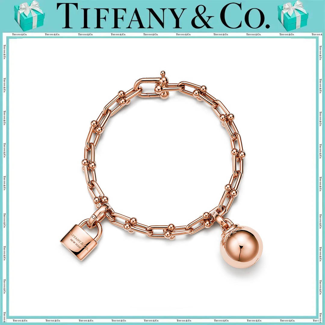 ティファニー ハードウェア シングル ラップ ブレスレット ローズゴールド（スモール）