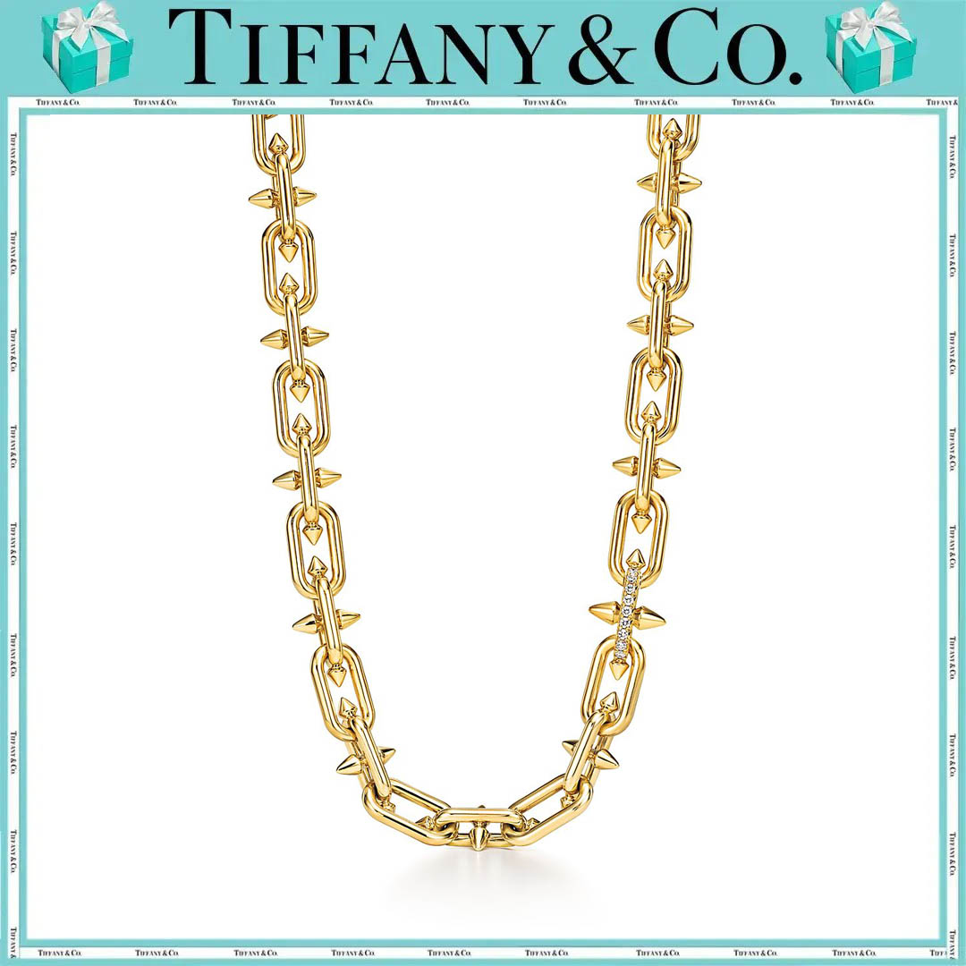 ティファニー タイタン BY ファレル・ウィリアムス クラスプ ネックレス ダイヤモンド ゴールド