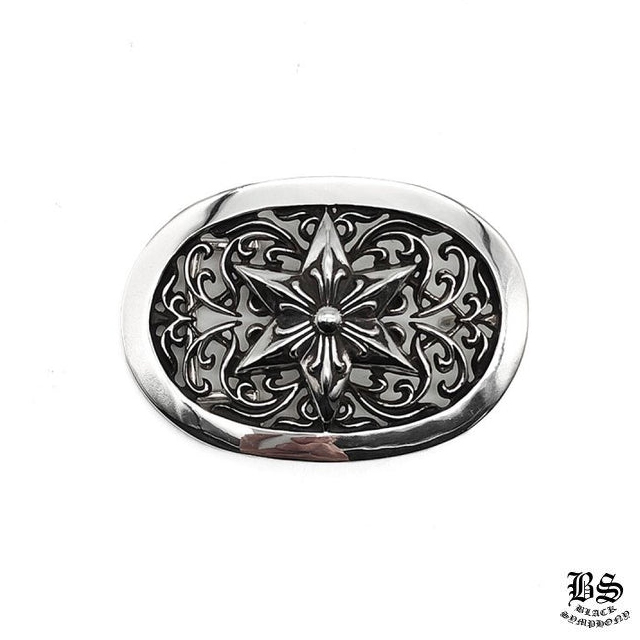 クロムハーツ シルバー オーバルスター ベルトバックル(ベルトなし)