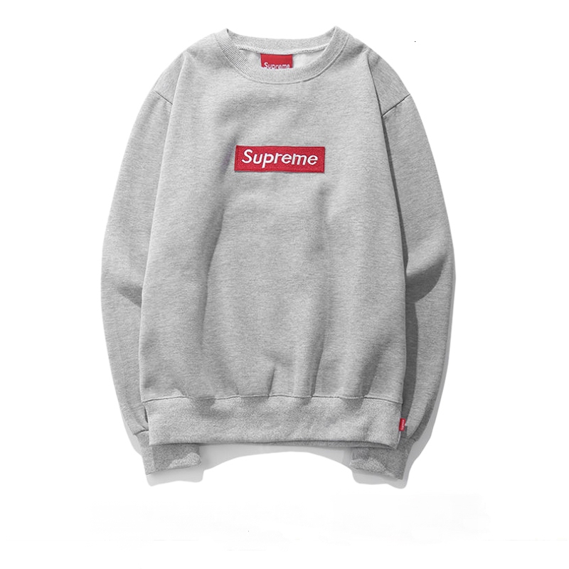 Supreme (シュプリーム) 15FW ボックスロゴ クルーネック スウェットシャツ(Box Logo Crewneck Sweatshirt) グレー