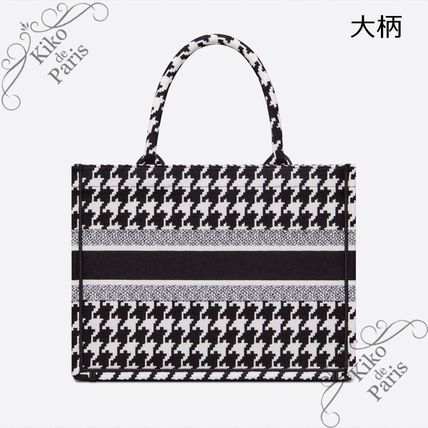 DIOR 直営店 名入れOK! BOOK TOTE ミディアム トート 千鳥格子-高島屋オンラインストア - 公式