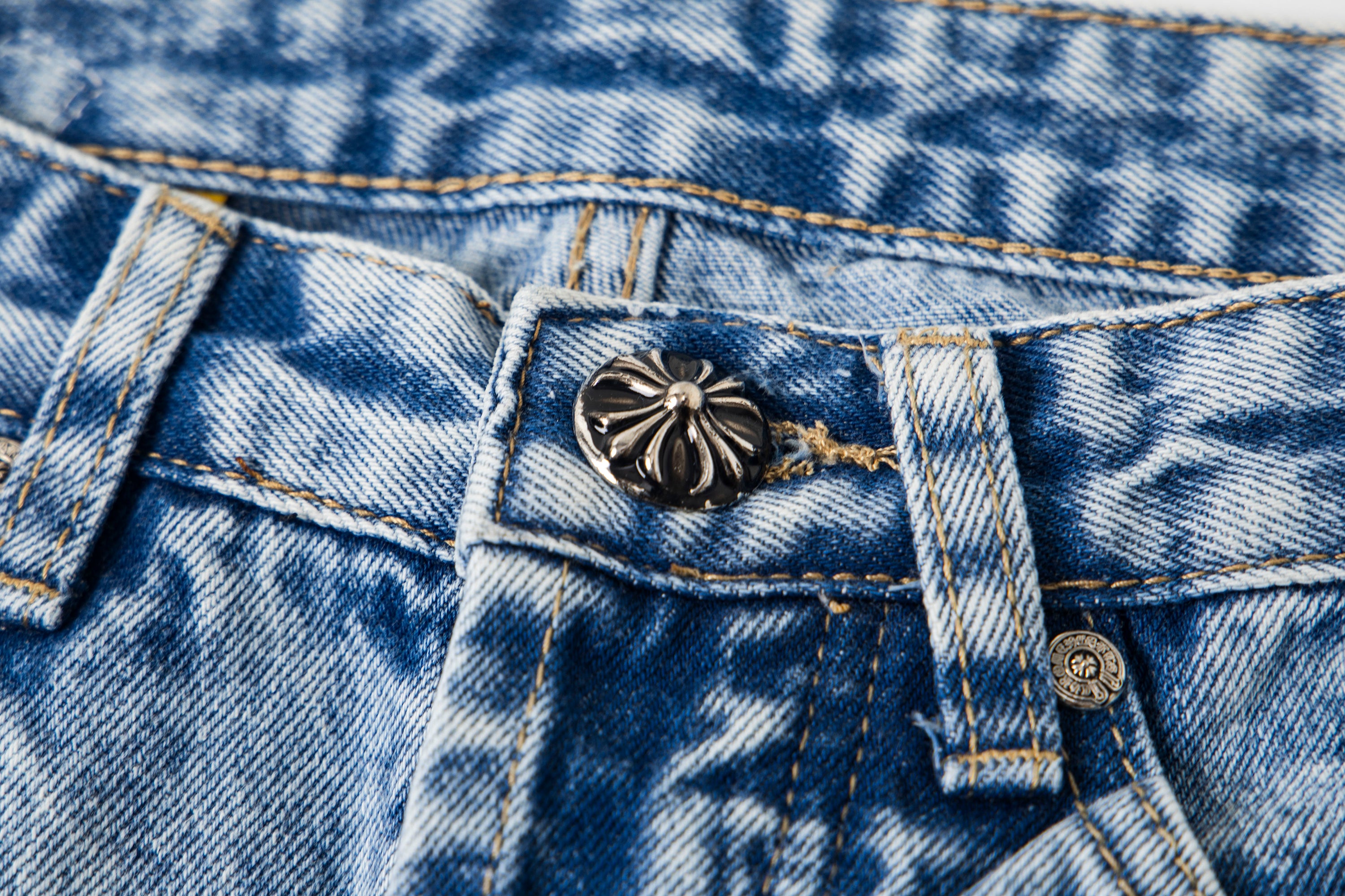 【Chrome Hearts】クロムハーツ ギャラリー部門 クロスパッチフレアデニムジーンズ 8186