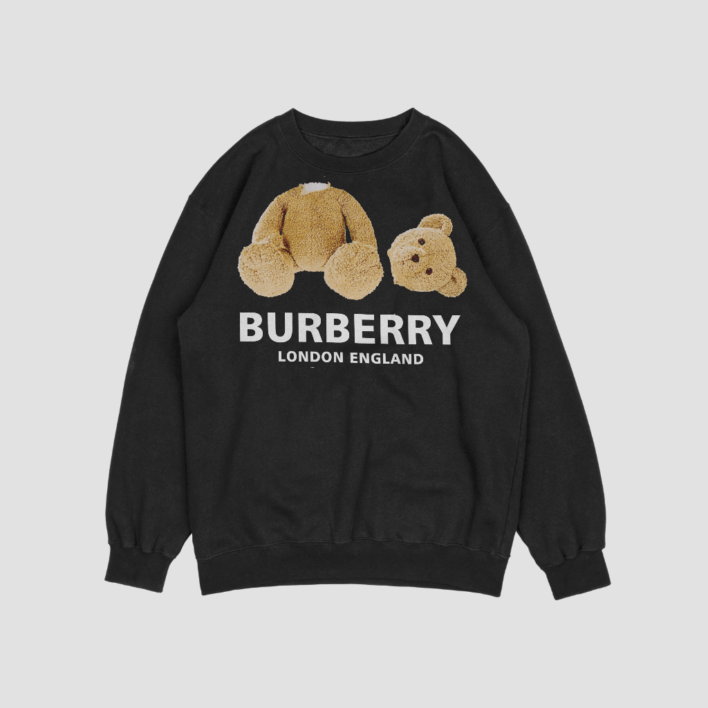 Burberryスウェット クル パーカー プリント  綿　男女兼用