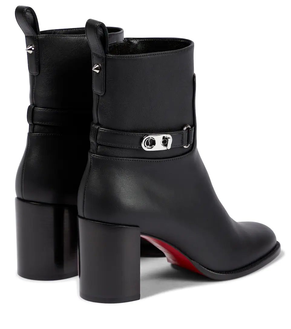 【Christian Louboutin】クリスチャン ルブタン Ankle Boots Lock Booty 70 mm Black Calfskin Leather-高島屋オンラインストア - 公式
