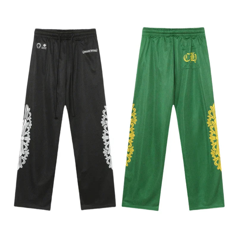 【Chrome Hearts】クロムハーツ マティボーイ グラフィティ レッドメッシュ トラックパンツ 9997