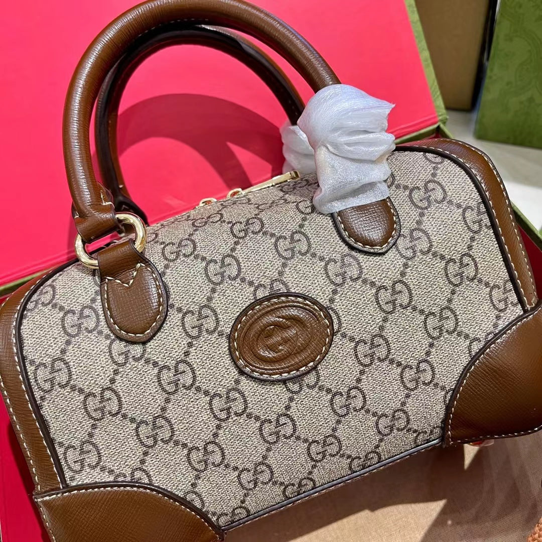 👜【GUCCI】グッチ ボストンバッグ 古典的なパターン