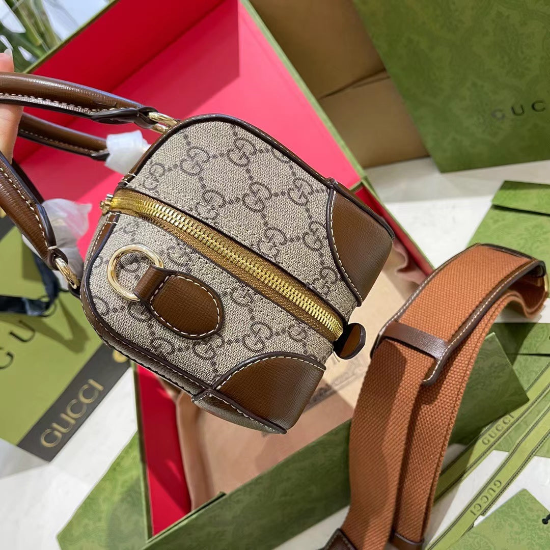 👜【GUCCI】グッチ ボストンバッグ 古典的なパターン