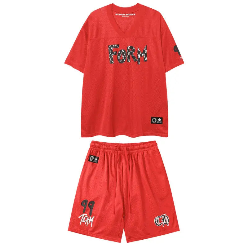 【Chrome Hearts】クロムハーツ x マティボーイズ PPOフォーム チームメッシュ ウォームアップジャージショーツ 9996-2