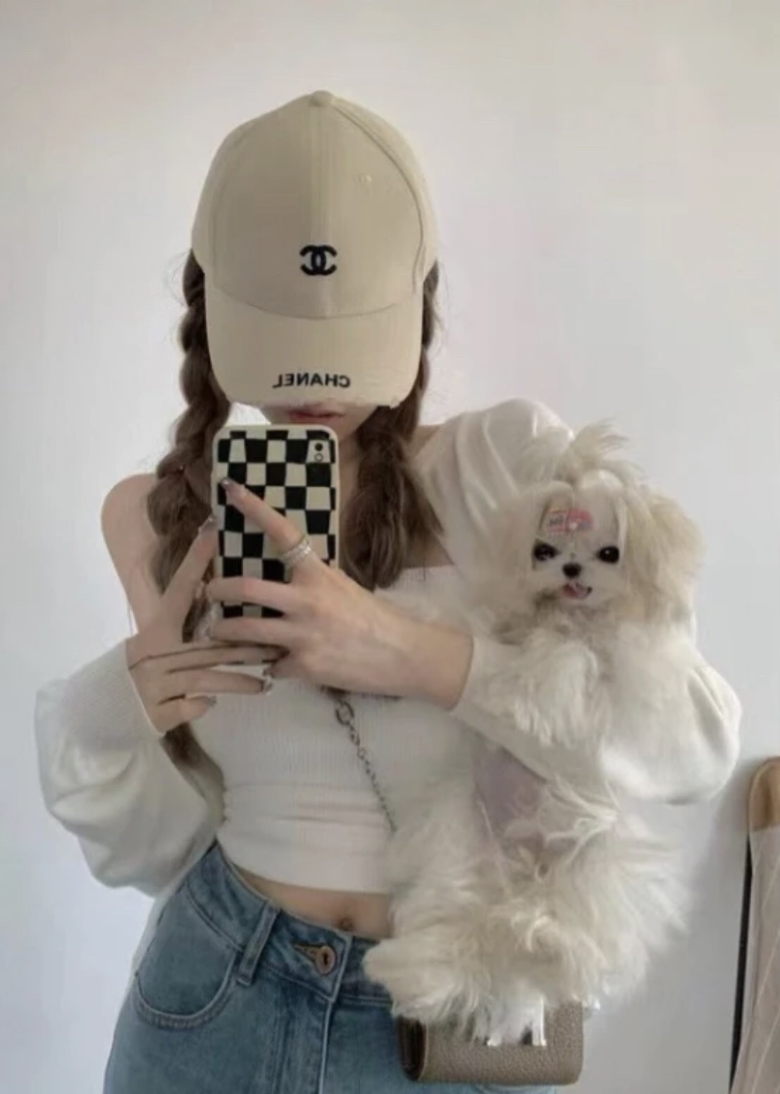 【男女兼用】Chanel 刺繍ベースボールキャップ