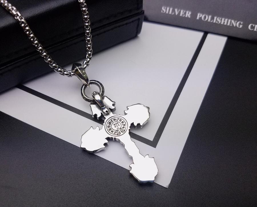 クロムハーツ フレームドCHプラス チャーム ネックレス 男女兼用 (60cm)