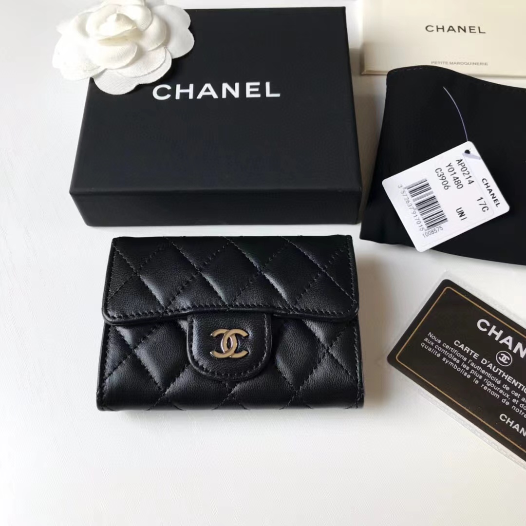 シャネル/CHANEL Classic Leather Wallet In Black-高島屋オンラインストア - 公式