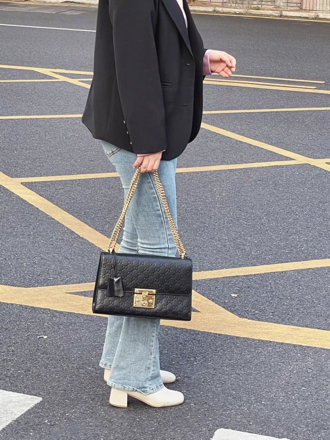 【GUCCI】グッチ〔パドロック〕GG スモール ショルダーバッグ