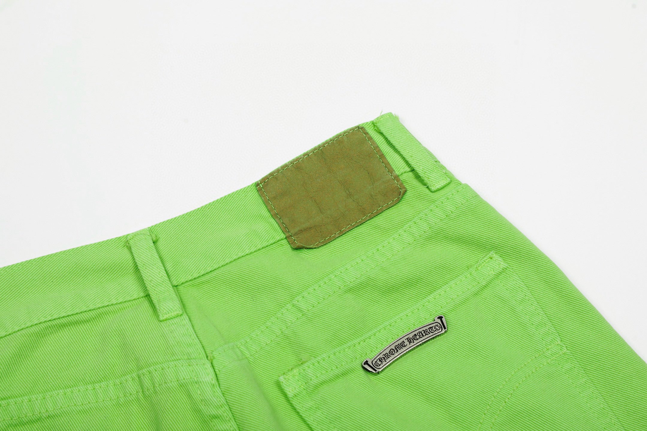 【Chrome Hearts】クロムハーツ 限定版 グリーンカウジーンズ