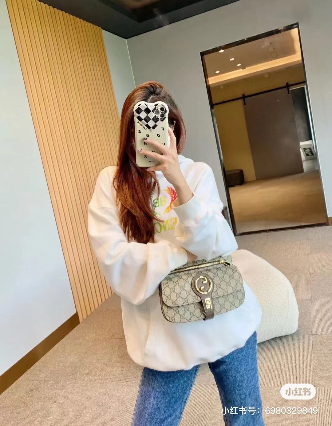 【GUCCI】グッチ Blondie ファニーパック クロスボディバッグ