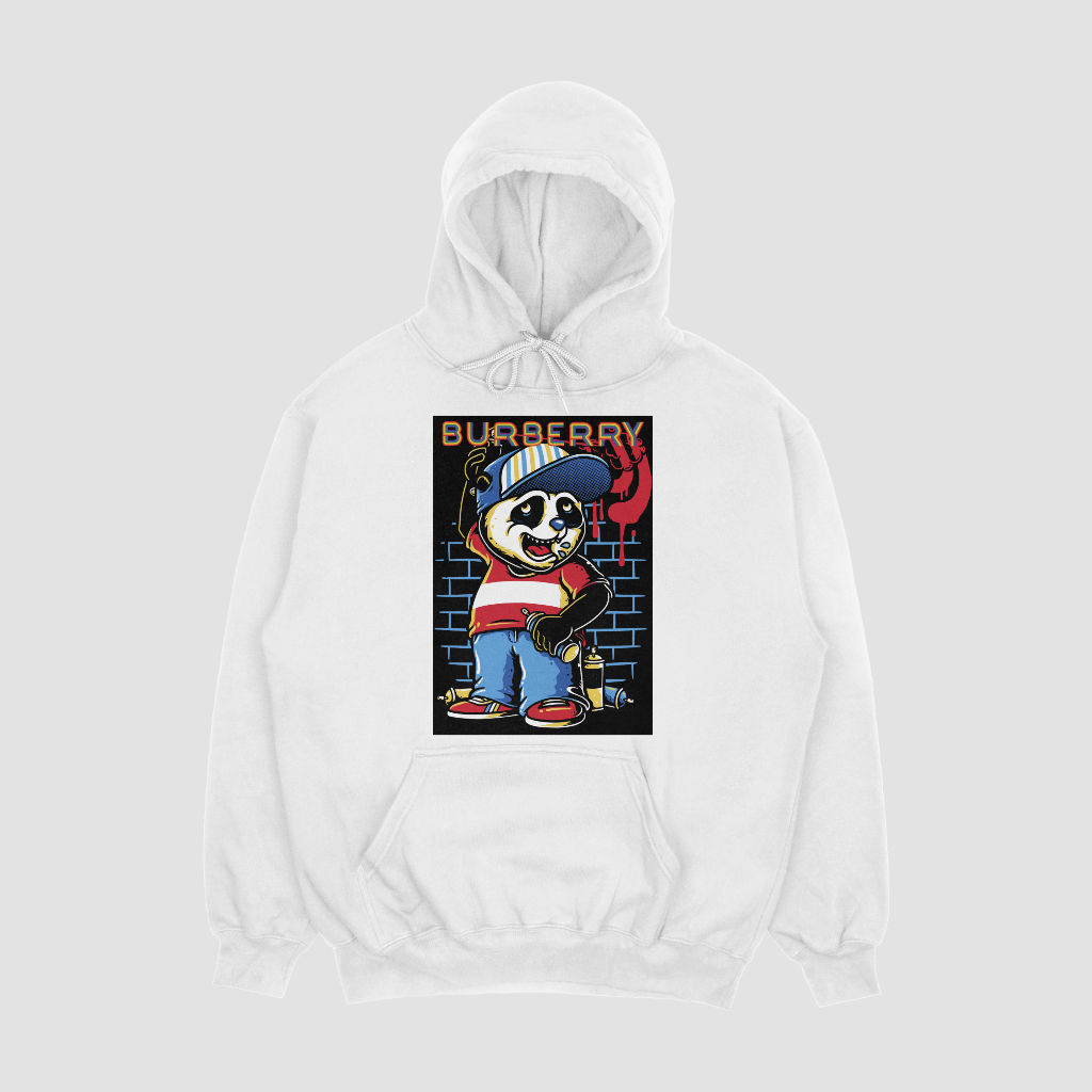 Burberryスウェット クル パーカー プリント  綿　男女兼用